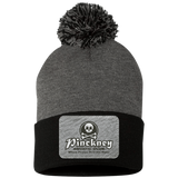 PAC 3D B & W SP15 Pom Pom Knit Cap - Patch