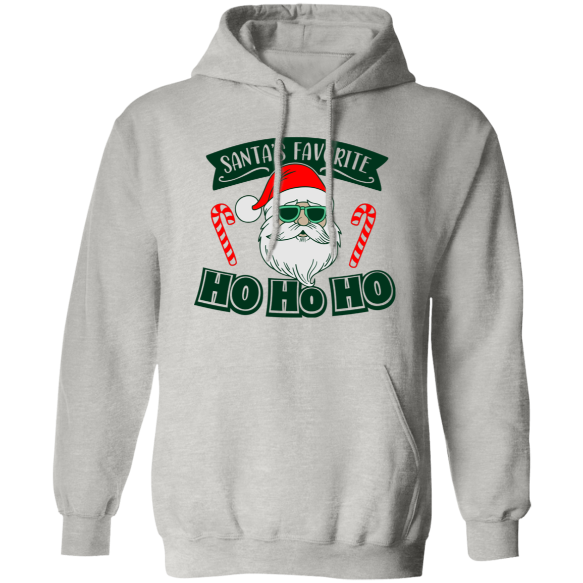 Santas Favorite Ho Ho Ho G185 Pullover Hoodie