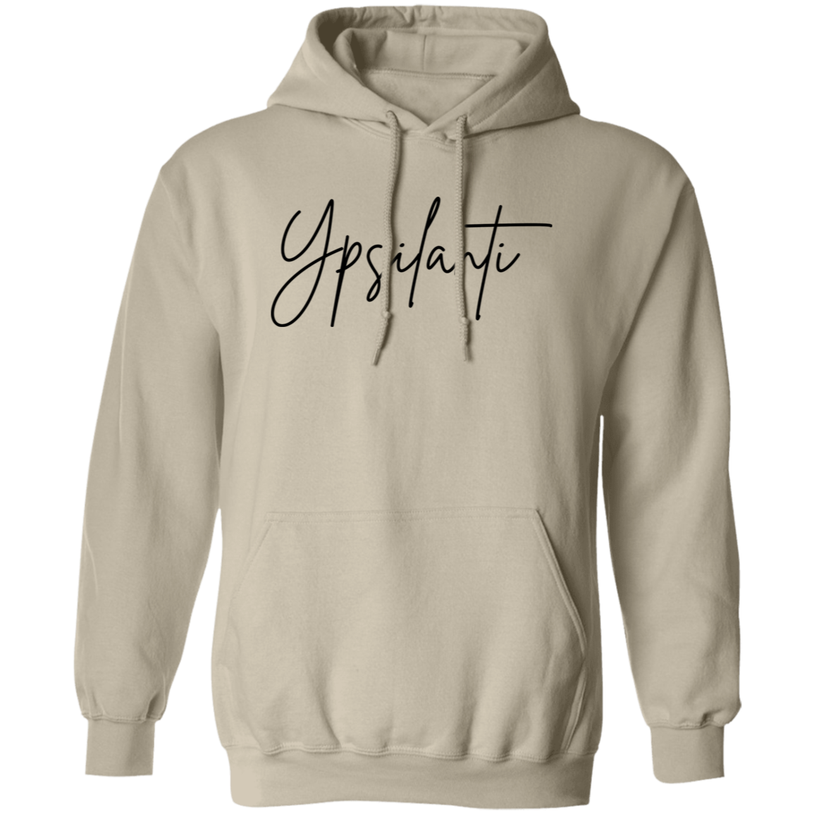Ypsilanti Skinny 1 Black G185 Gildan Pullover Hoodie