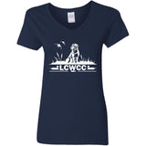 LCWCC Dog - White G500VL Ladies' 5.3 oz. V-Neck T-Shirt