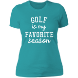 Golf My Favorite Season wht NL3900 Ladies' Boyfriend T-Shirt