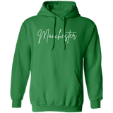 Manchester Skinny 1 White G185 Gildan Pullover Hoodie