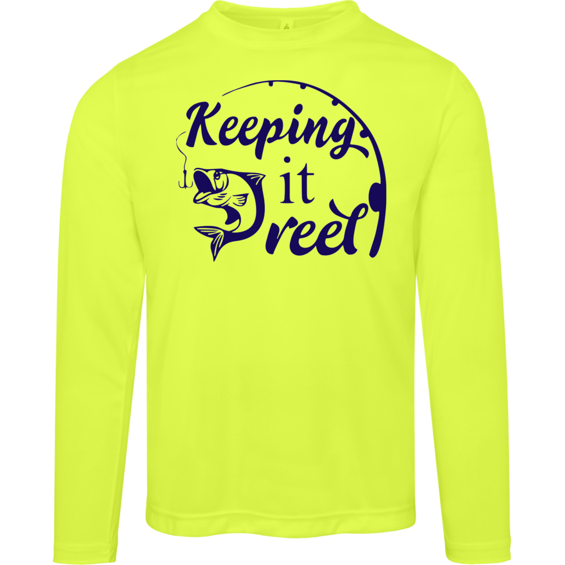 ***2 SIDED***  HRCL FL - Keeping it Reel - 2 Sided - UV 40+ Protection TT11L Team 365 Mens Zone Long Sleeve Tee