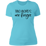 One Finger NL3900 Ladies' Boyfriend T-Shirt