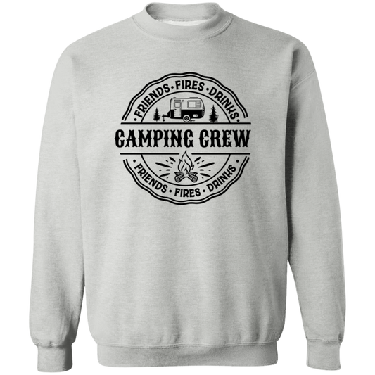 Camping Crew B G180 Crewneck Pullover Sweatshirt