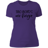 One Finger NL3900 Ladies' Boyfriend T-Shirt