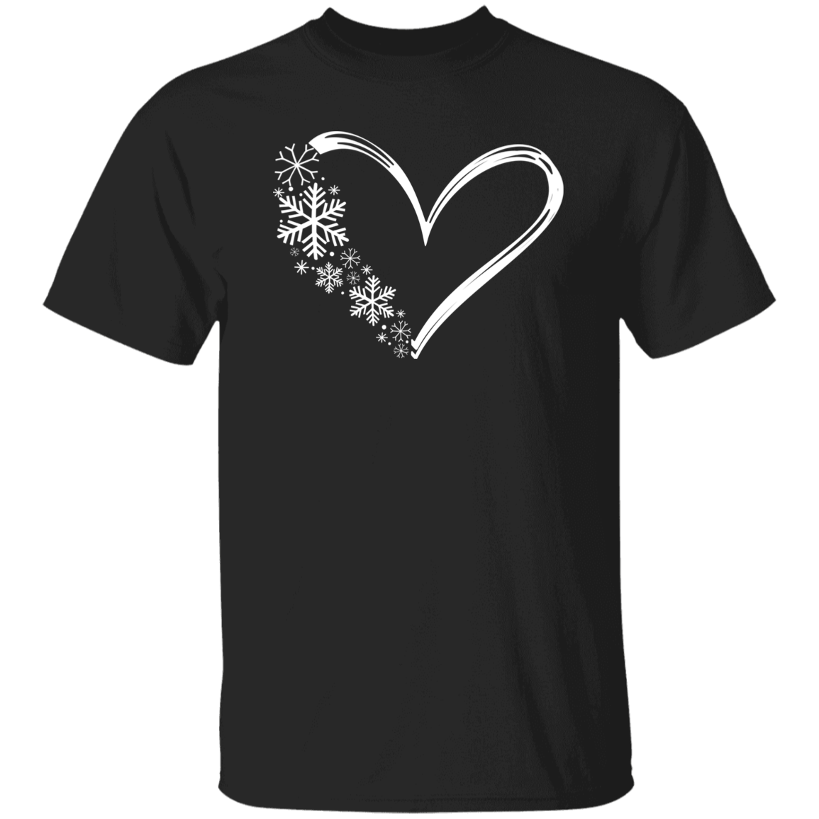 Heart & Snowflakes 1 G500 5.3 oz. T-Shirt