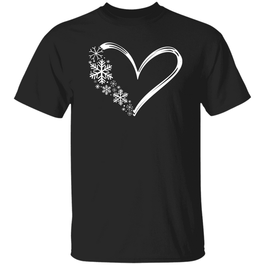 Heart & Snowflakes 1 G500 5.3 oz. T-Shirt