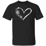 Heart & Snowflakes 1 G500 5.3 oz. T-Shirt