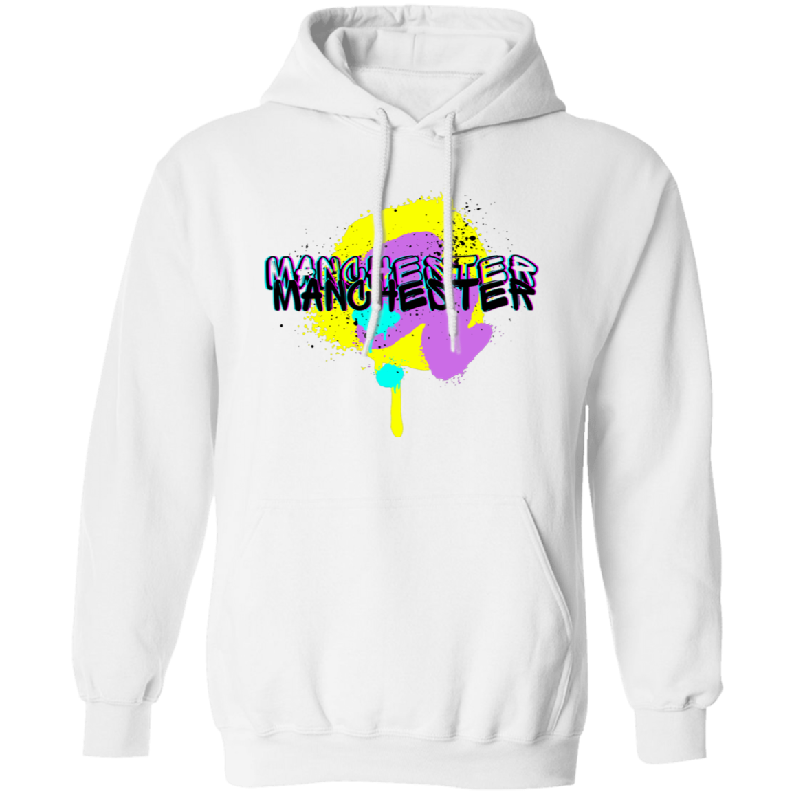 Manchester Graffiti G185 Gildan Pullover Hoodie