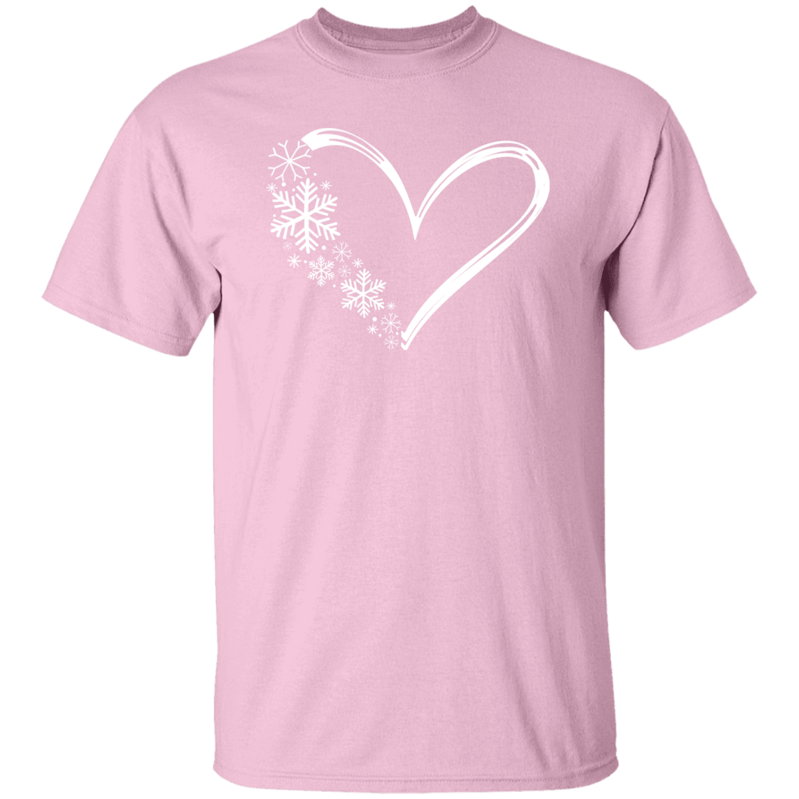 Heart & Snowflakes 1 G500 5.3 oz. T-Shirt