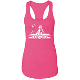 LCWCC Dog - White NL1533 Ladies Ideal Racerback Tank