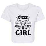 Just A Small Town Girl 1 B8882 Ladies' Flowy Cropped Tee