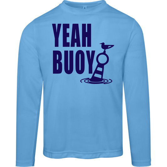 ***2 SIDED***  HRCL FL - Navy Yeah Buoy 2 Sided - UV 40+ Protection TT11L Team 365 Mens Zone Long Sleeve Tee