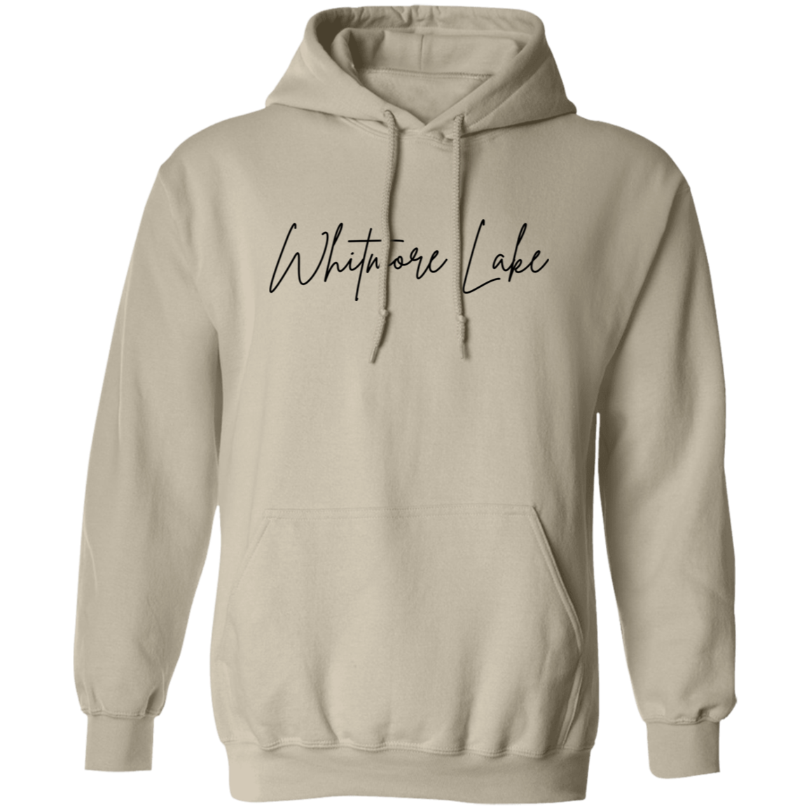 Whitmore Lake Skinny 1 Black G185 Gildan Pullover Hoodie
