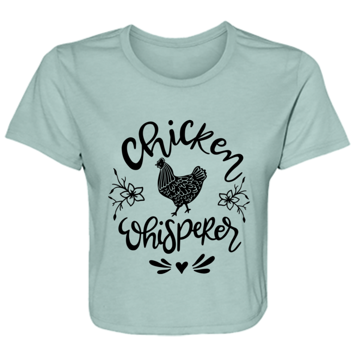 Chicken Whisperer B8882 Ladies' Flowy Cropped Tee