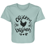 Chicken Whisperer B8882 Ladies' Flowy Cropped Tee