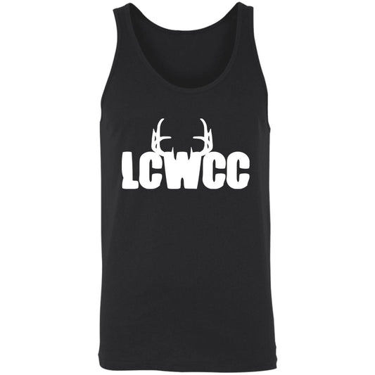 LCWCC Rack Logo - White 3480 Unisex Tank