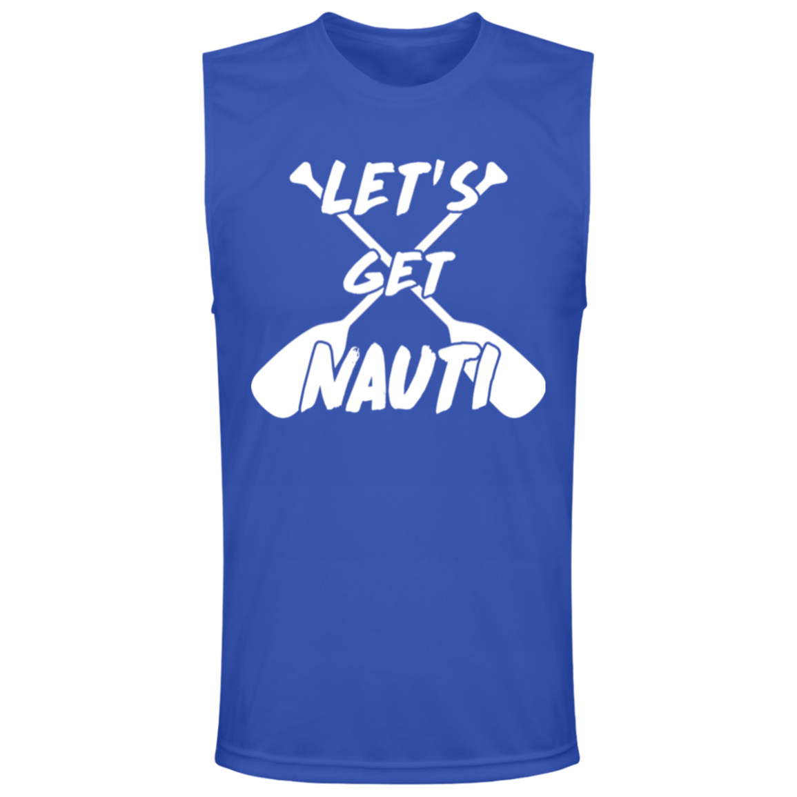 ***2 SIDED***  HRCL FL - Lets Get Nauti - - 2 Sided - UV 40+ Protection TT11M Team 365 Mens Zone Muscle Tee