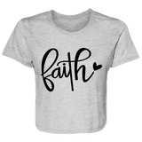 Faith 1 B8882 Ladies' Flowy Cropped Tee