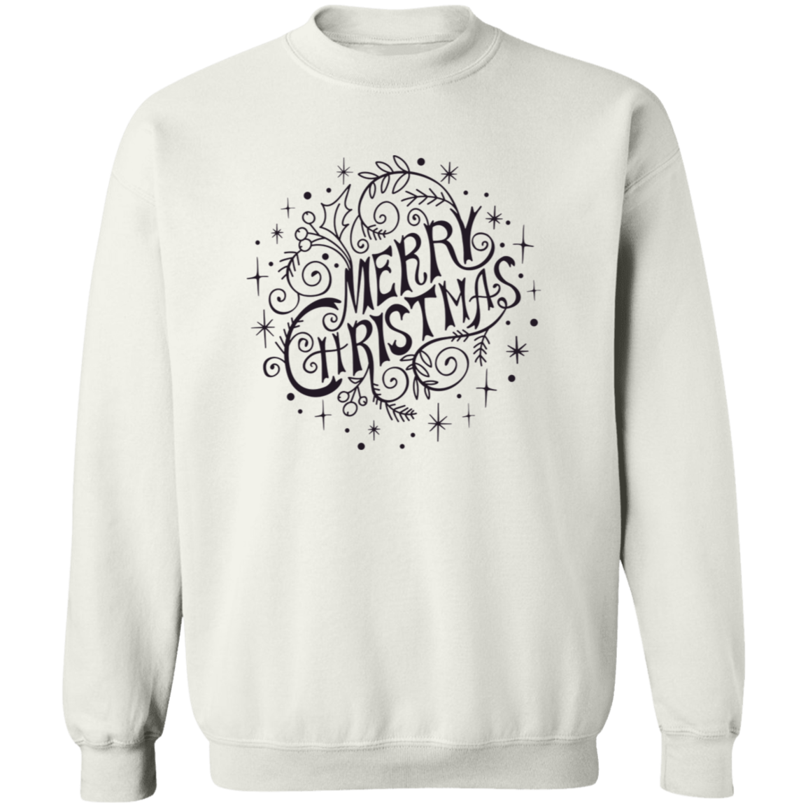 Retro Christmas G180 Crewneck Pullover Sweatshirt