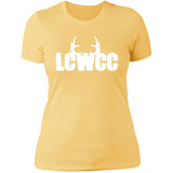 LCWCC Rack Logo - White NL3900 Ladies' Boyfriend T-Shirt