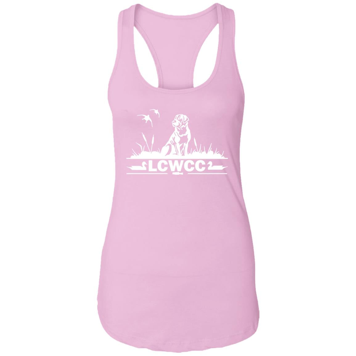 LCWCC Dog - White NL1533 Ladies Ideal Racerback Tank