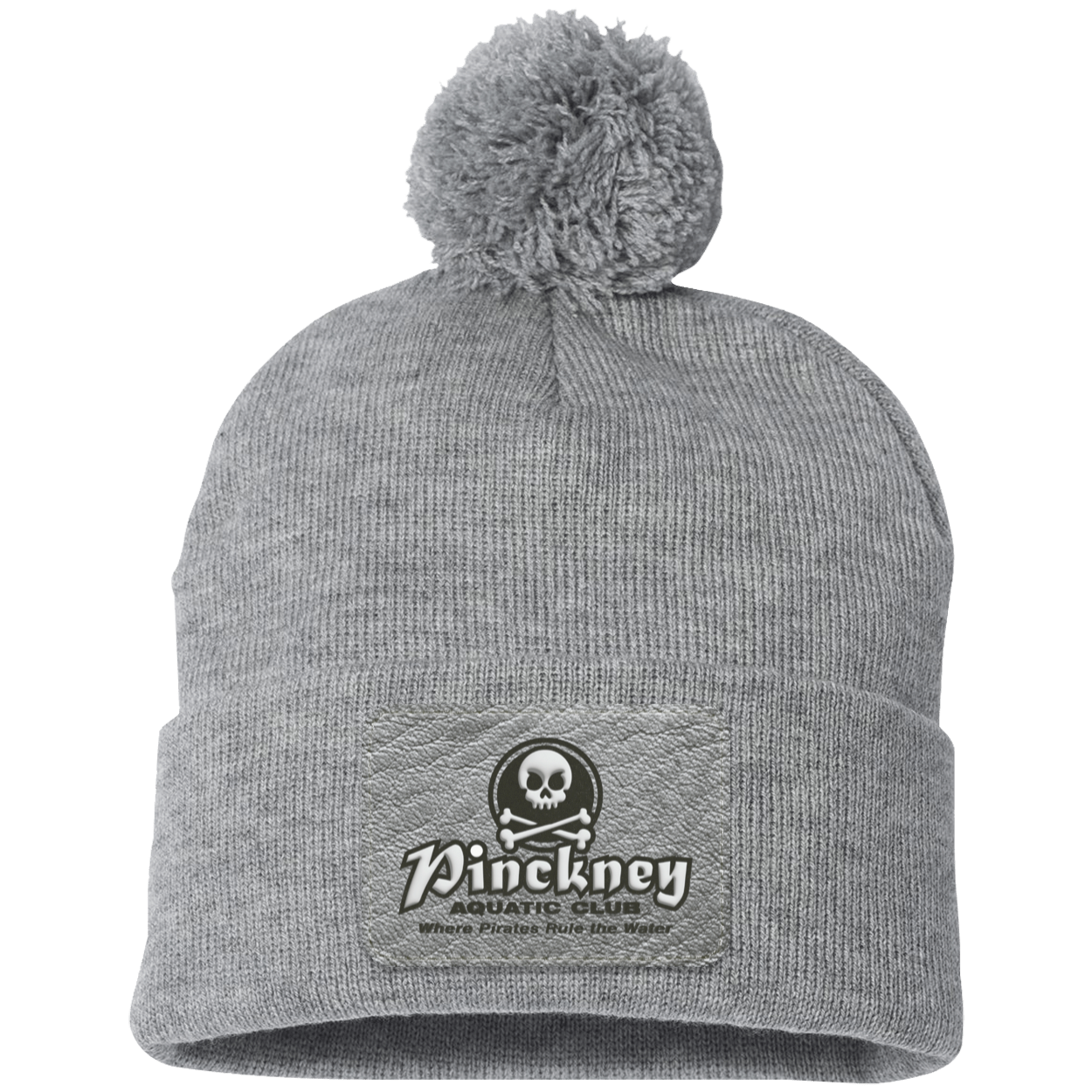 PAC 3D B & W SP15 Pom Pom Knit Cap - Patch