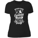 Never Take Camping Advice W NL3900 Ladies' Boyfriend T-Shirt