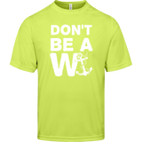 ***2 SIDED***  HRCL FL - Don't Be A Wanker - - 2 Sided - UV 40+ Protection TT11 Team 365 Mens Zone Tee