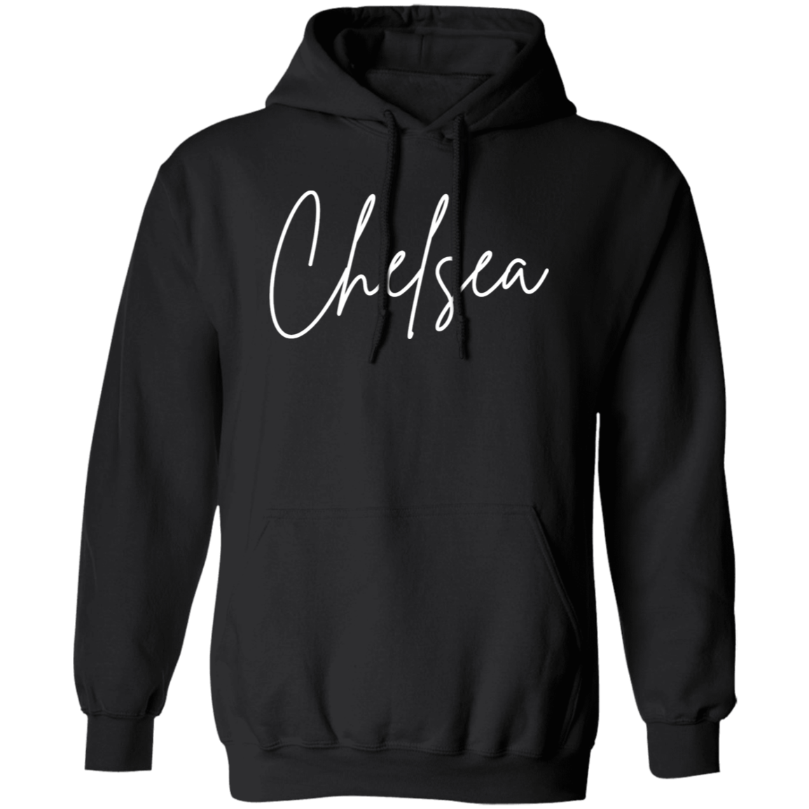 Chelsea Skinny 1 White G185 Gildan Pullover Hoodie