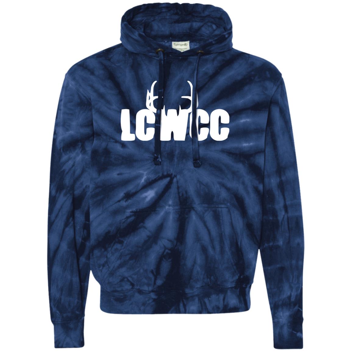 LCWCC Rack Logo - White CD877 Unisex Tie-Dyed Pullover Hoodie