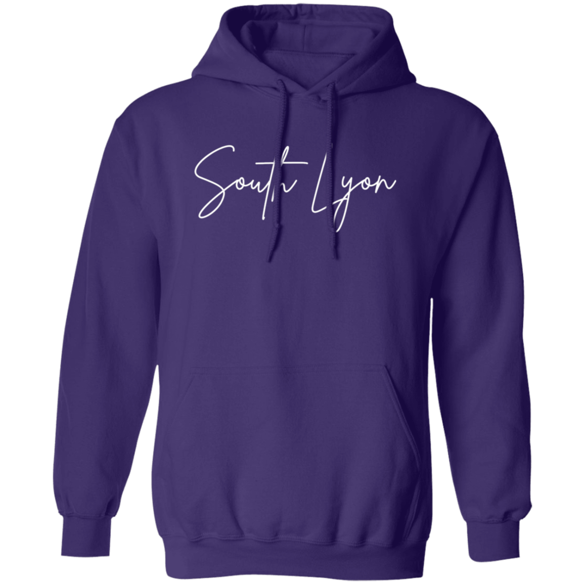 South Lyon Skinny 1 White G185 Gildan Pullover Hoodie