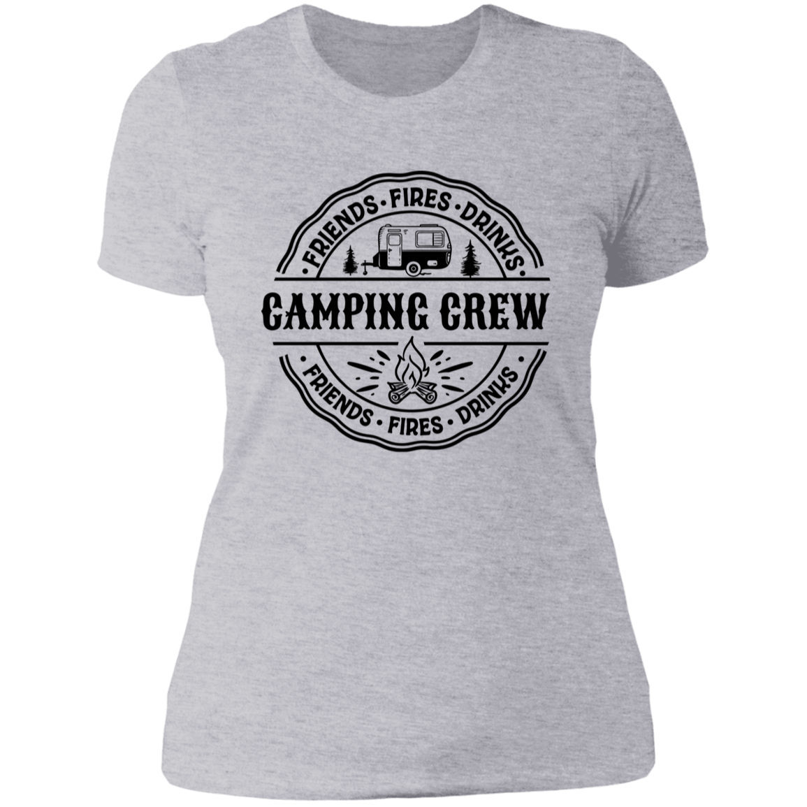 Camping Crew B NL3900 Ladies' Boyfriend T-Shirt