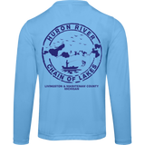 ***2 SIDED***  HRCL FL - Navy Show Me Your Bobbers I'll Show You My Pole - 2 Sided - UV 40+ Protection TT11L Team 365 Mens Zone Long Sleeve Tee