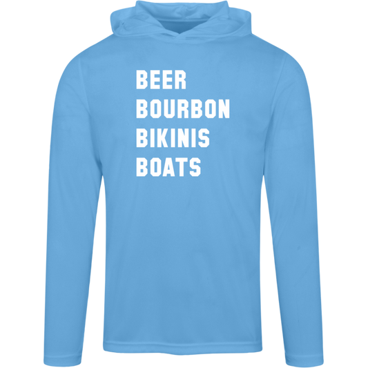 ***2 SIDED***  HRCL FL - Beer Bourbon Bikinis Boats - TT41 Team 365 Mens Zone Hooded Tee