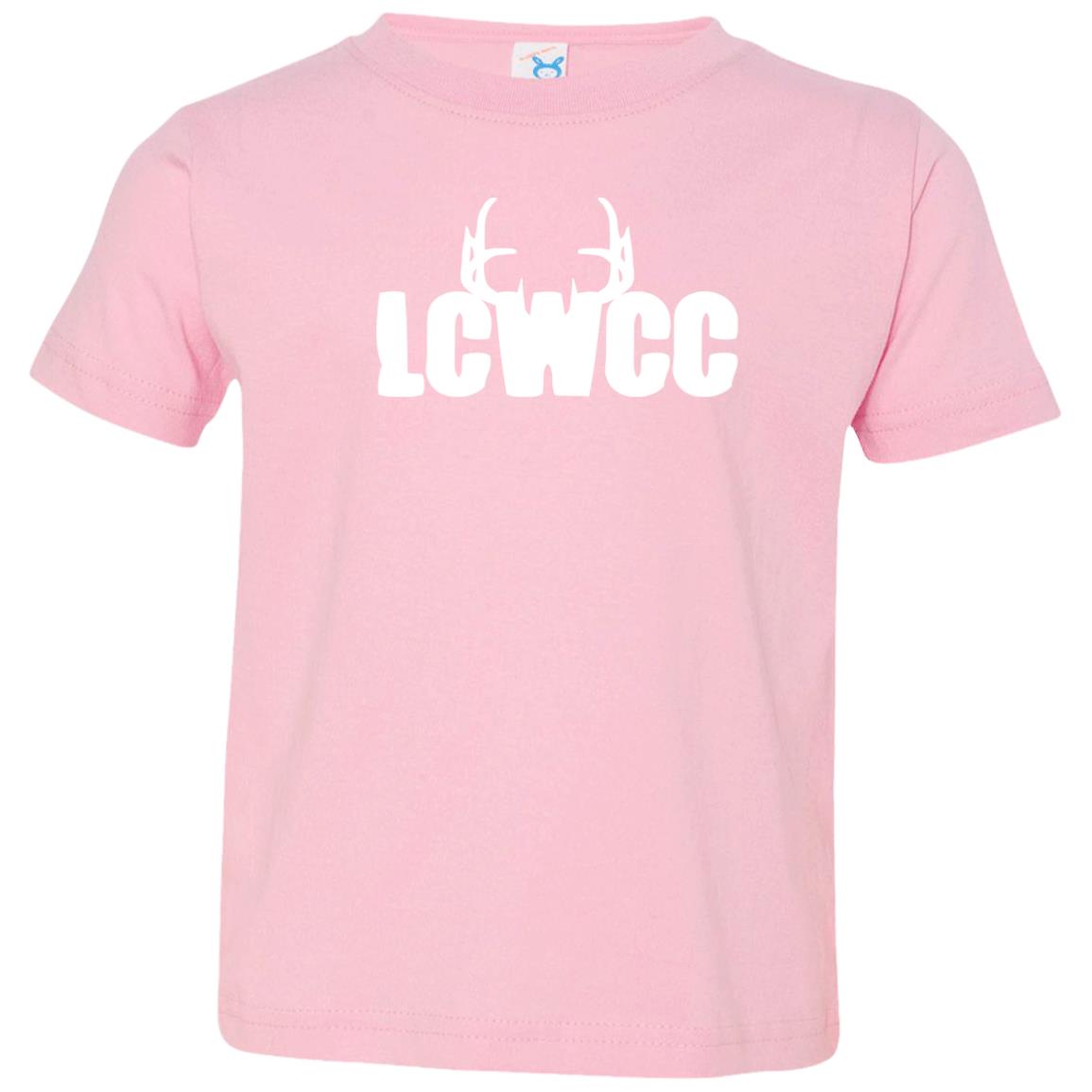 LCWCC Rack Logo - White 3321 Toddler Jersey T-Shirt