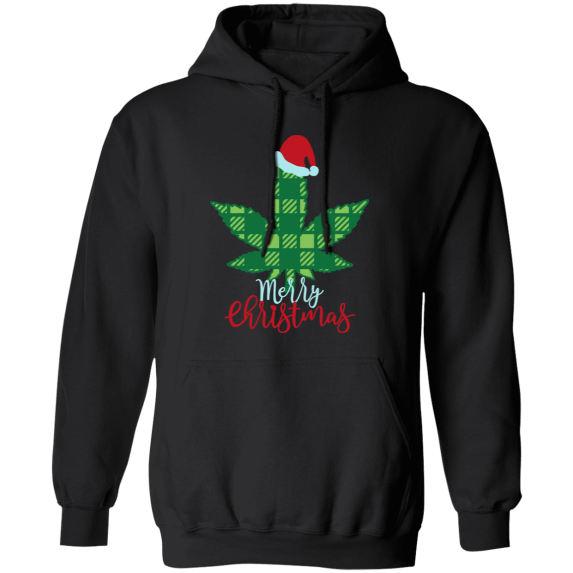 Weed Merry Christmas G185 Pullover Hoodie