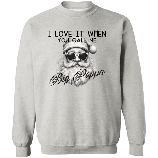 Santa Big Papa G180 Crewneck Pullover Sweatshirt