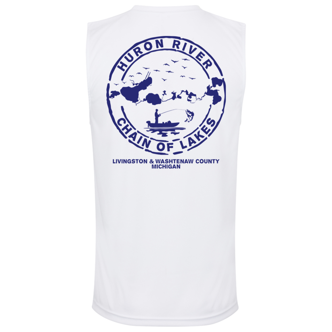 ***2 SIDED***  HRCL FL - Navy Don't Be A Wanker - - 2 Sided - UV 40+ Protection TT11M Team 365 Mens Zone Muscle Tee