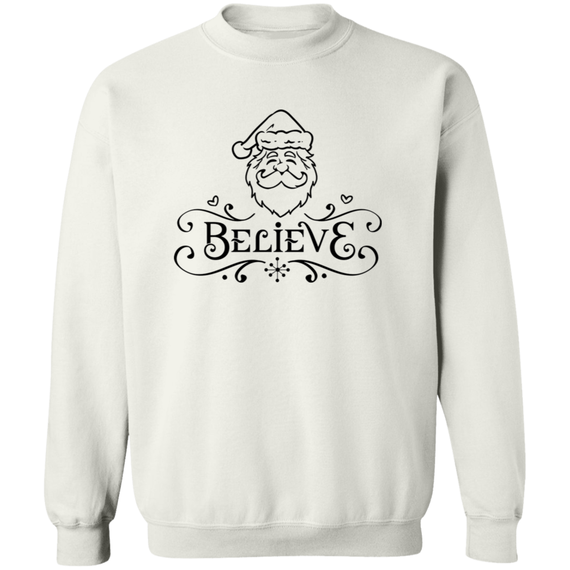Believe Santa G180 Crewneck Pullover Sweatshirt