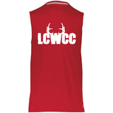 LCWCC Rack Logo - White 64MTTM Sun Protection Muscle Tee