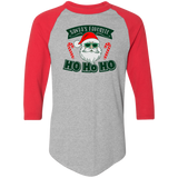 Santas Favorite Ho Ho Ho 4420 Colorblock Raglan Jersey