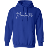 Manchester Skinny 1 White G185 Gildan Pullover Hoodie