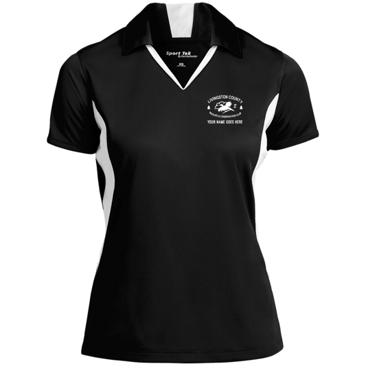 LCWCC Original Personalized  - White LST655 Ladies' Colorblock Performance Polo