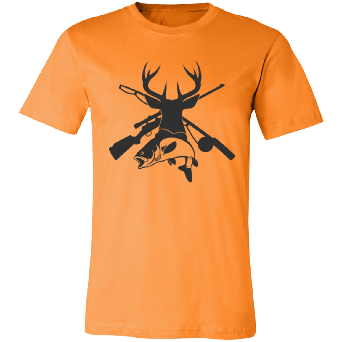 Deer And Fish 3001C Unisex Jersey Short-Sleeve T-Shirt