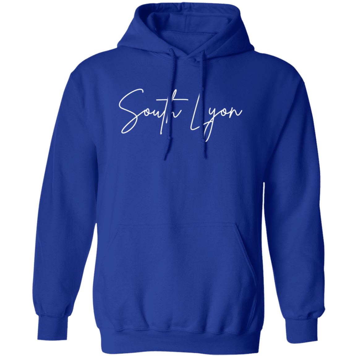 South Lyon Skinny 1 White G185 Gildan Pullover Hoodie