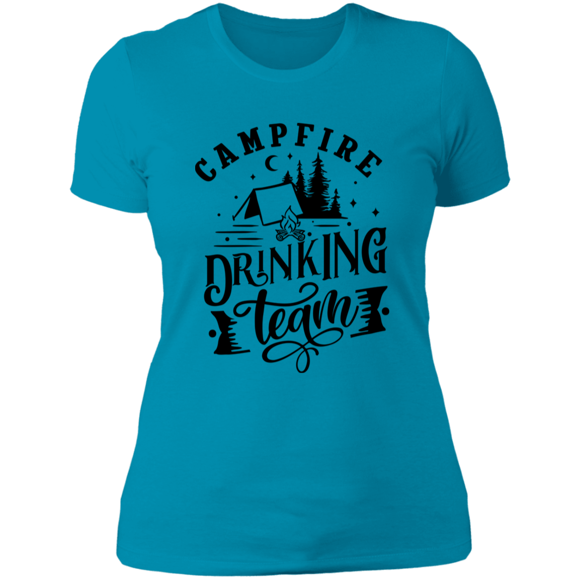 Campfire Drinking Team 1 B NL3900 Ladies' Boyfriend T-Shirt