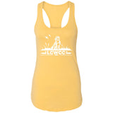 LCWCC Dog - White NL1533 Ladies Ideal Racerback Tank