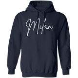 Milan Skinny 1 White G185 Gildan Pullover Hoodie
